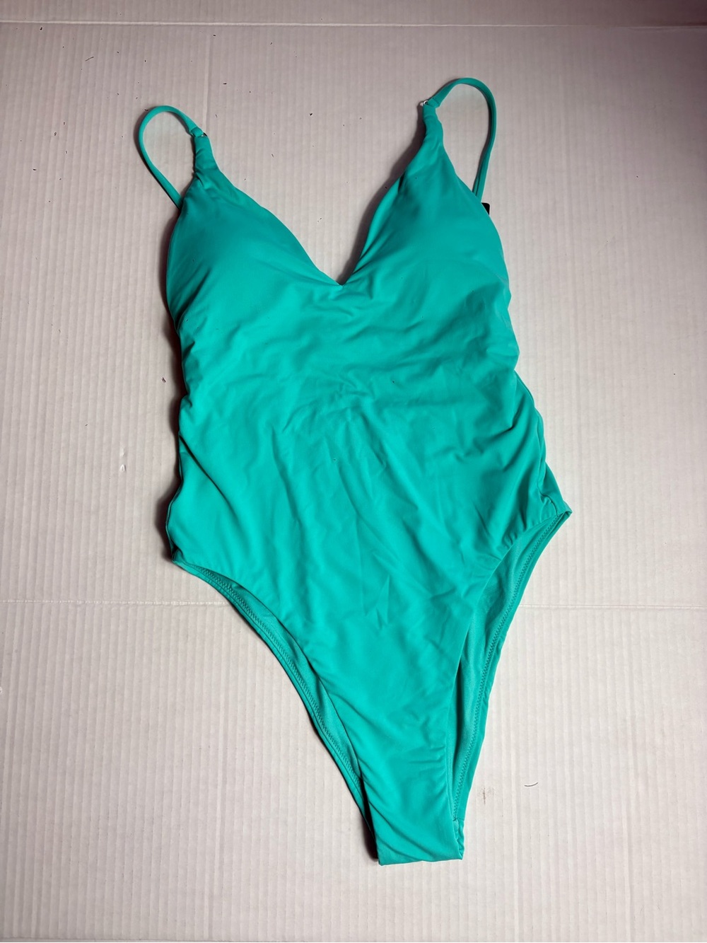 Seafolly Aquatic Blue V-Neck One-Piece Swimsuit